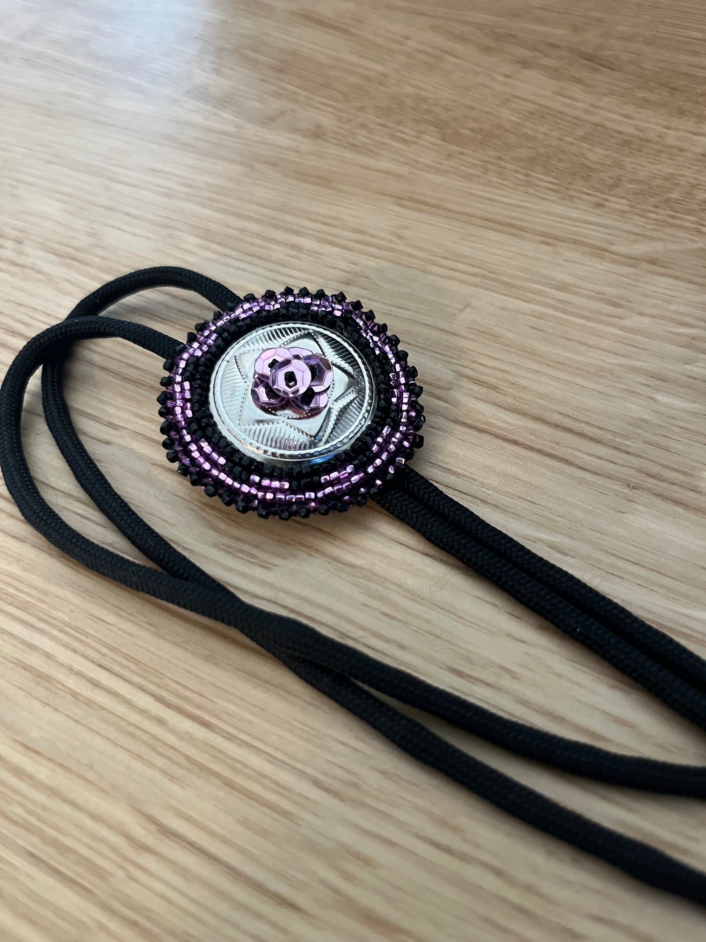 Black and Purple Bolo
