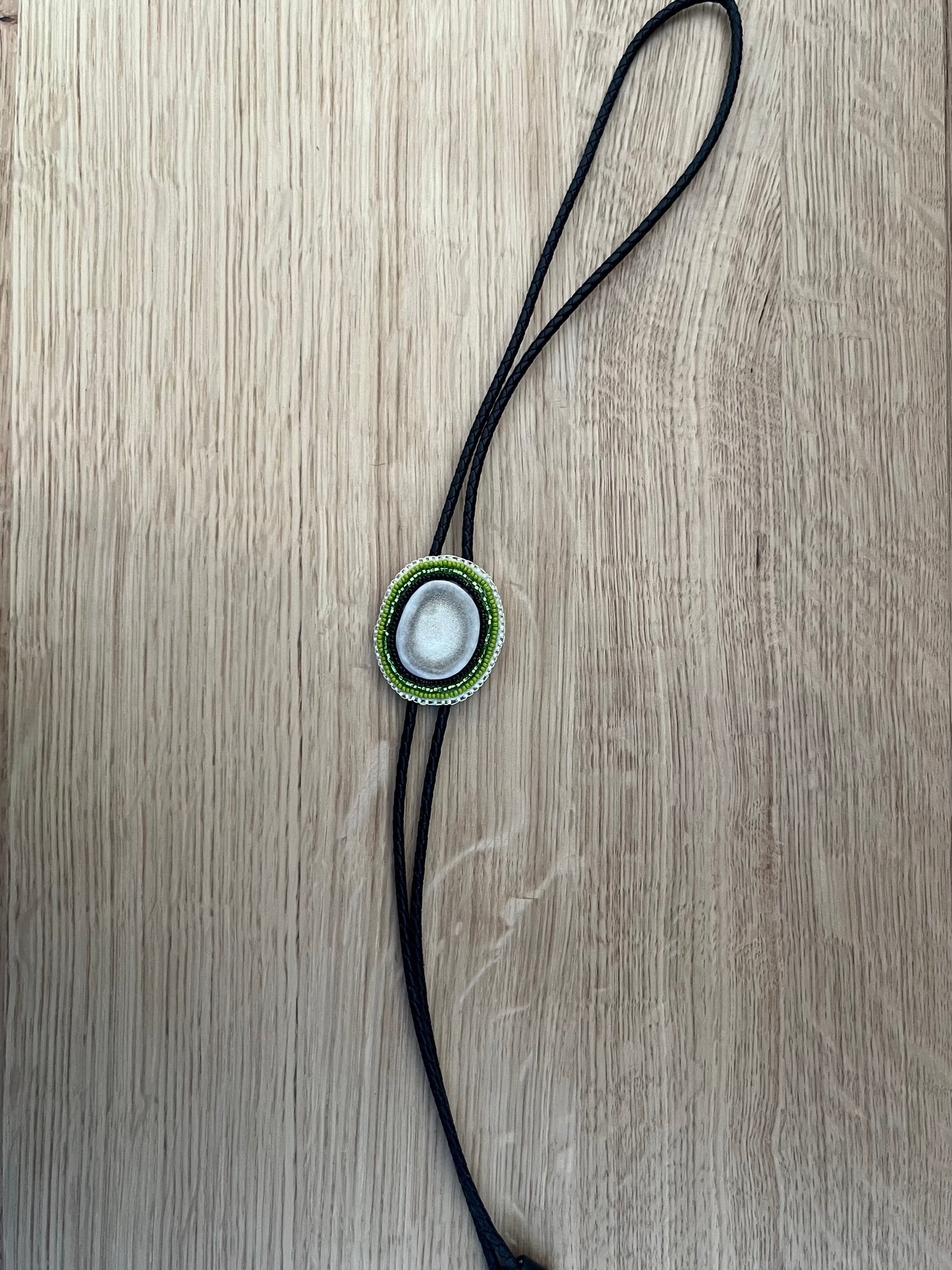 Green Deer Antler Bolo