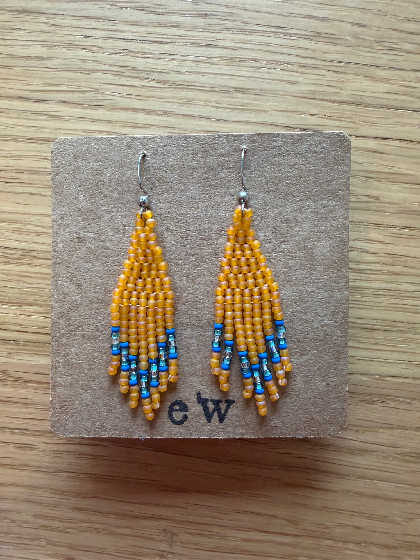 Mini Fringe yellow blue