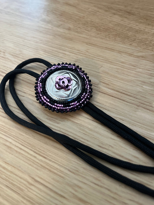 Black and Purple Bolo