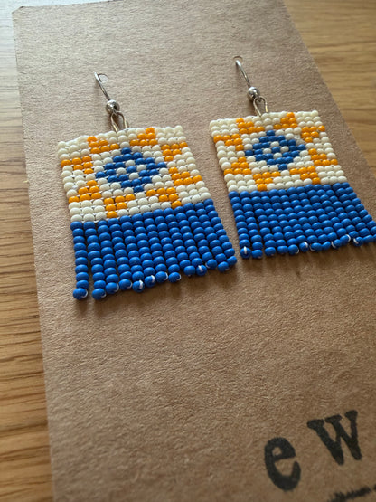 Quilt Blue and Orange