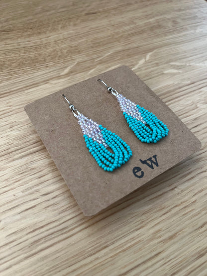 Swoop- teal + rainbow lavender