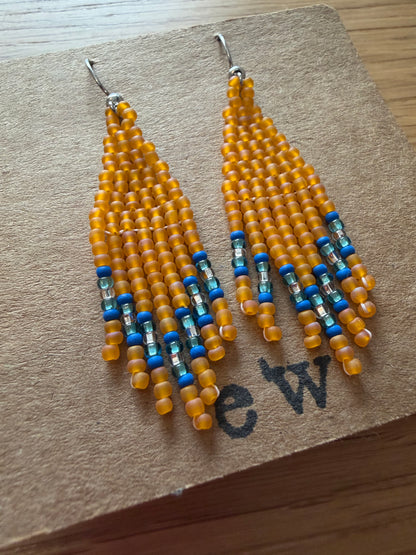 Mini Fringe yellow blue