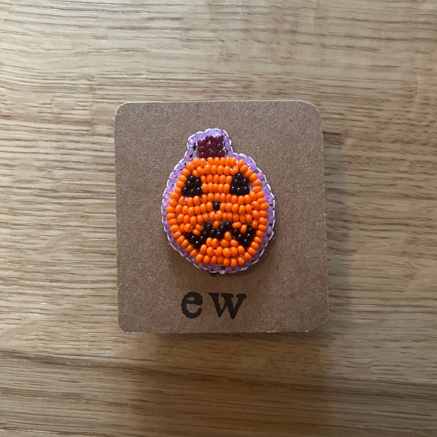 Purple Jack-o’-lantern Pin