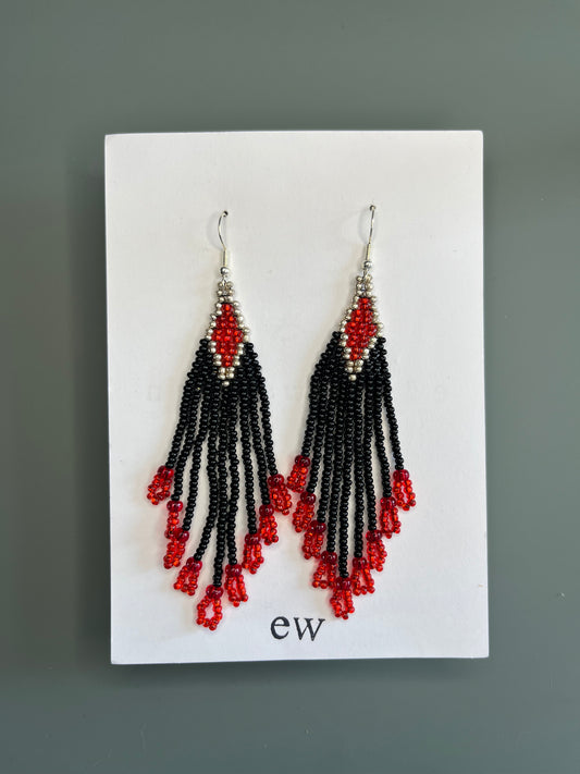 Red diamond fringe