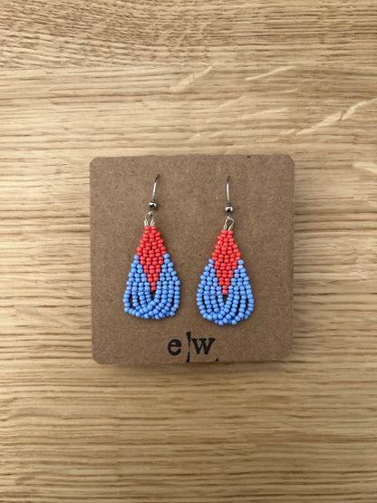 Swoop- blue + coral