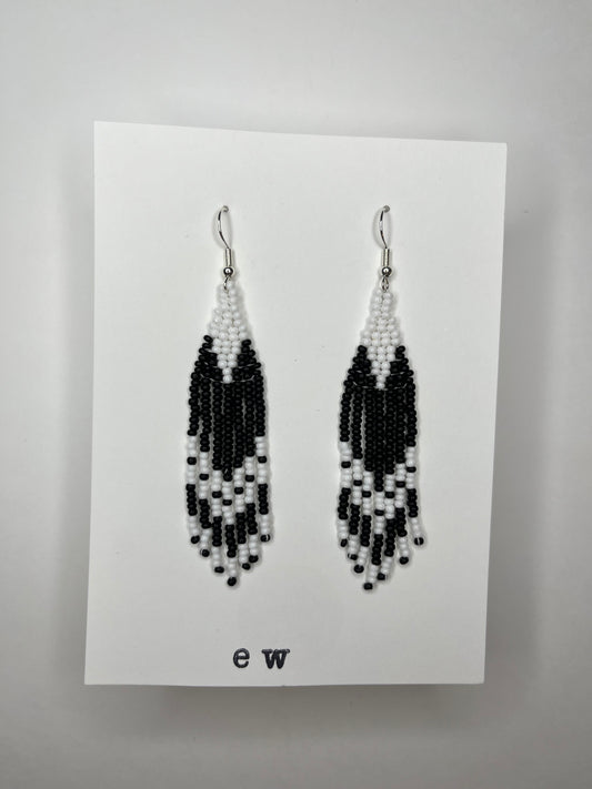 black and white fringe