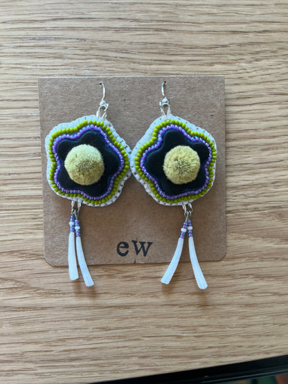 Yellow Caribou Tuft flower