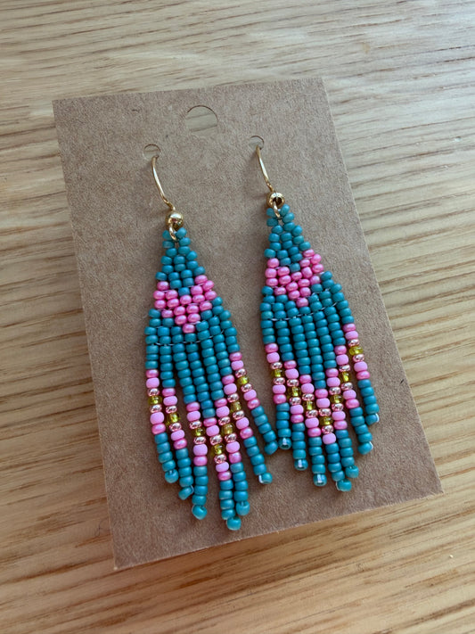 Mini Fringe- pink heart