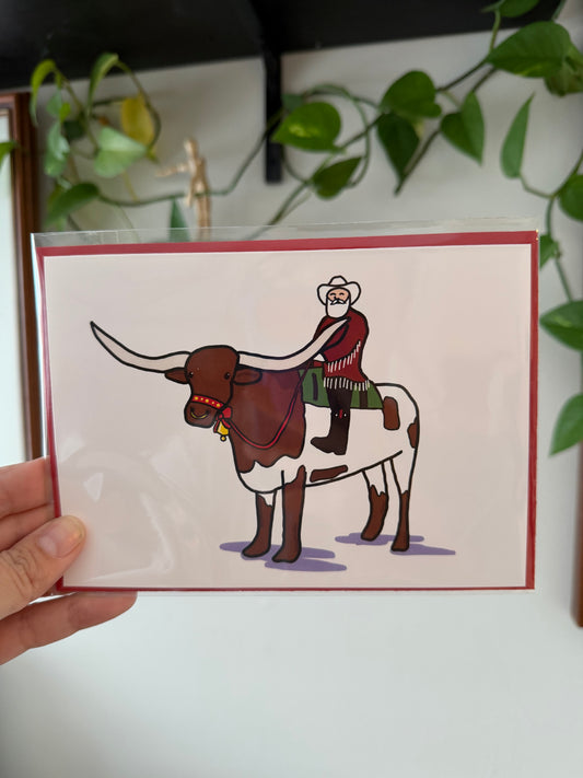 Longhorn Santa